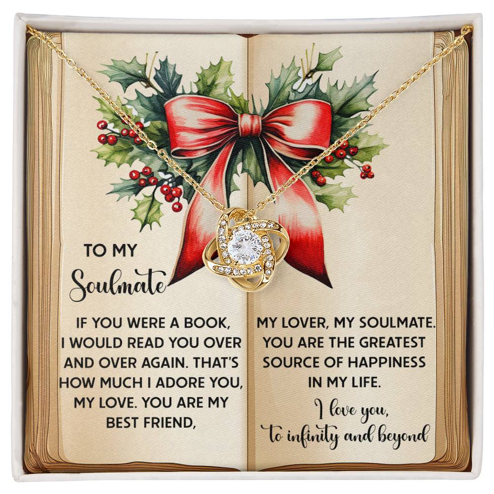 Gift for Soulmate - Over Again - Love Knot Pendant Necklace - Mallard Moon Gift Shop