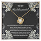 Bridesmaid Wedding Day Gift - The Luckiest Bride - Love Knot Pendant Necklace - Mallard Moon Gift Shop