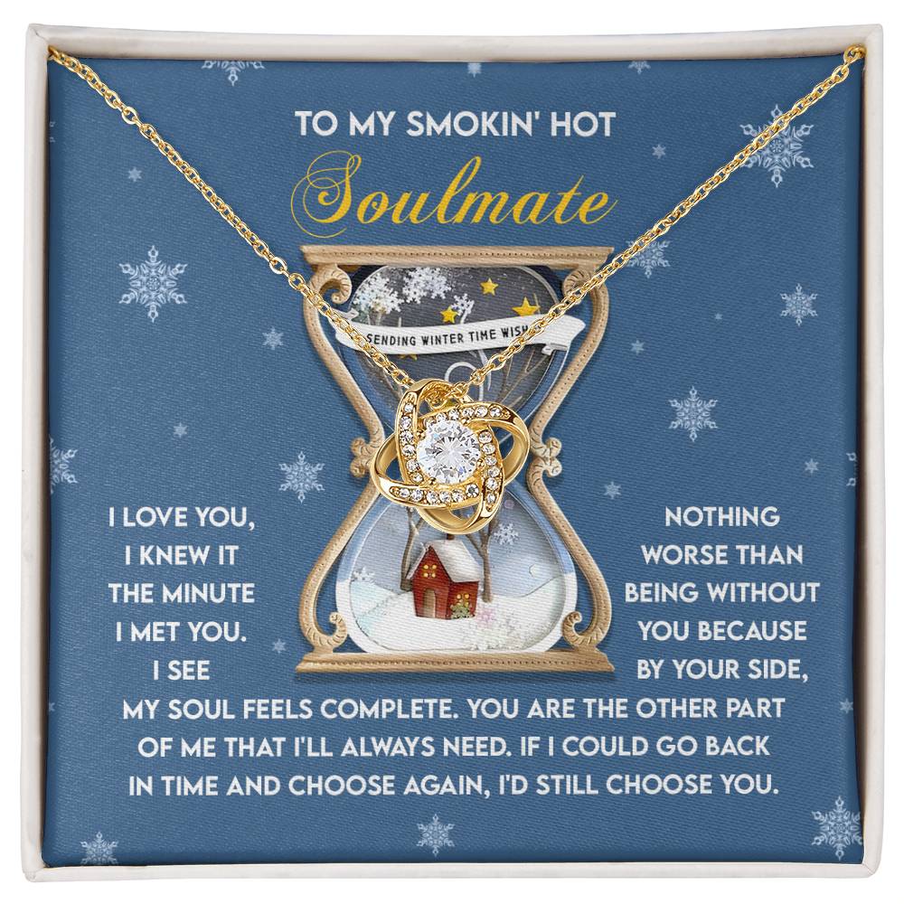 Gift for Soulmate - Feels Complete - Love Knot Pendant Necklace - Mallard Moon Gift Shop