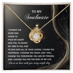Gift for Soulmate - Into You - Love Knot Pendant Necklace