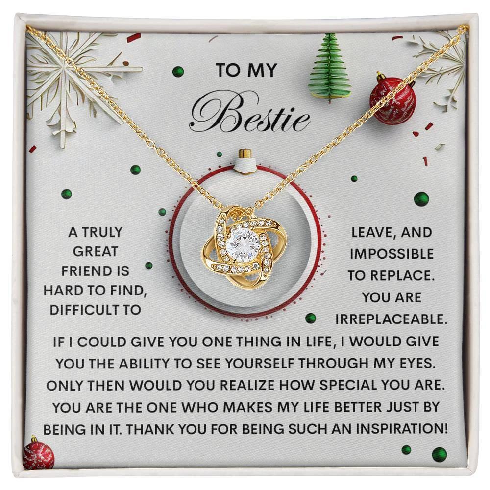 Gift for Bestie - The One - Love Knot Pendant Necklace