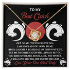 To My Best Catch: Soulmate Love Knot Necklace for the One Who Stole Your Heart