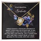 Romantic Anniversary, Valentine's Day Gift for Soulmate, Wife, Girlfriend - Feels Like Home - Love Knot Pendant Necklace