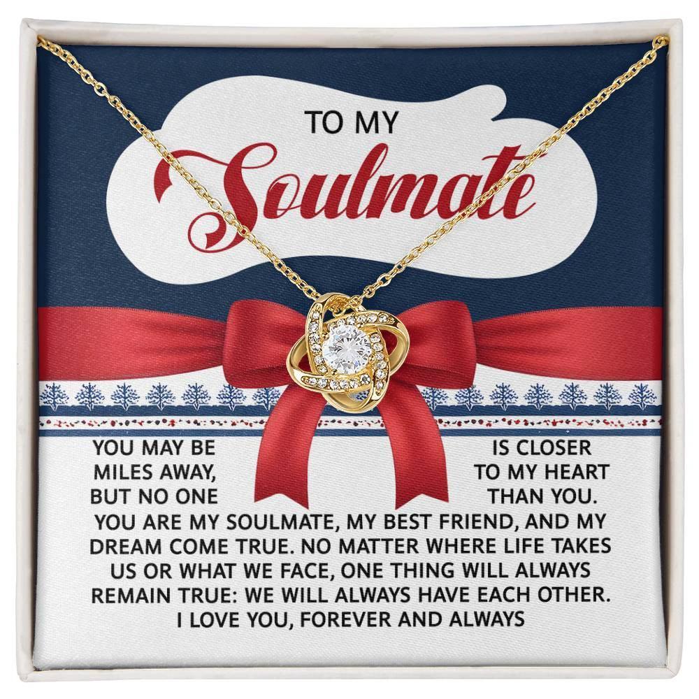 Gift for Soulmate - Have Each Other - Love Knot Pendant Necklace