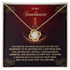 Gift for Soulmate - Be An Angel - Love Knot Pendant Necklace