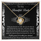 Bride Wedding Day Gift - My True Love - Love Knot Pendant Necklace - Mallard Moon Gift Shop