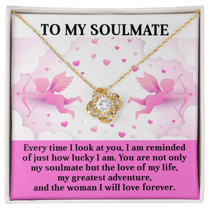 Romantic Soulmate Love Knot Necklace – Celebrate Your Greatest Adventure Together - Mallard Moon Gift Shop