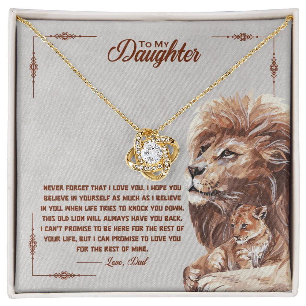 To my beautiful daughter, I promise to love you for the rest of my life