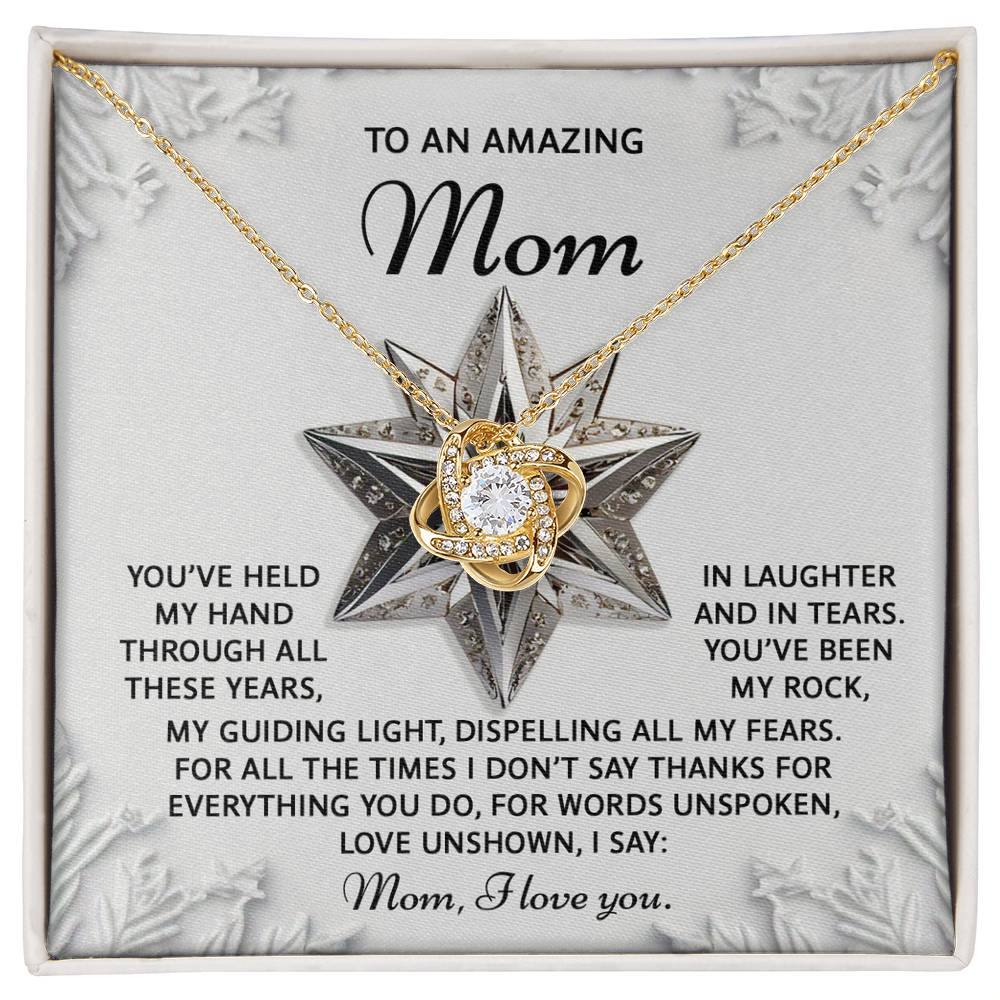 Gift for Mom - Love Unshown - Love Knot Pendant Necklace - Mallard Moon Gift Shop