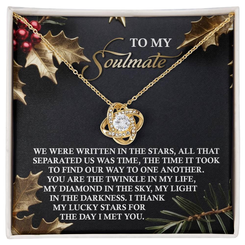 Gift for Soulmate - In The Stars - Love Knot Pendant Necklace - Mallard Moon Gift Shop