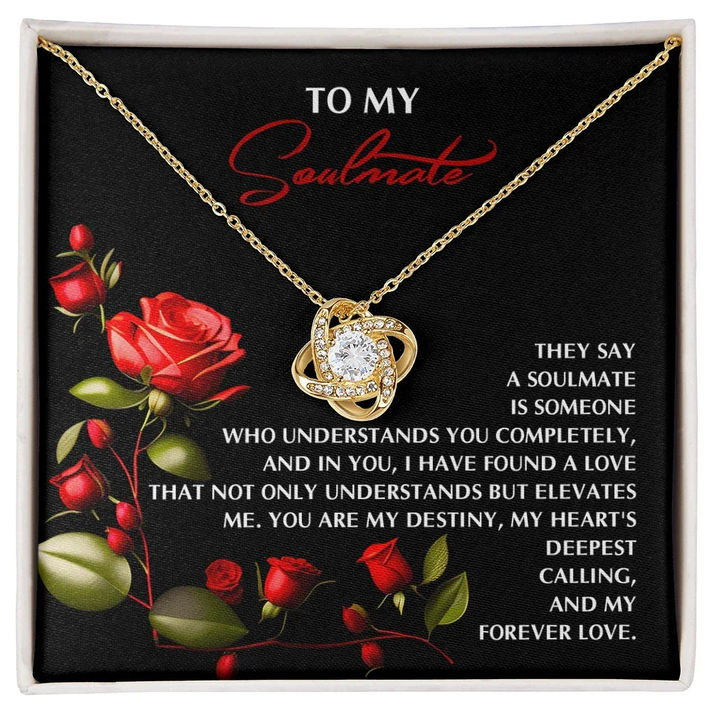 Soulmate Love Knot Necklace – A Timeless Gift for Your Forever Love