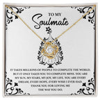 Gift for Soulmate - My Sun, Stars and Joy - Love Knot Pendant Necklace