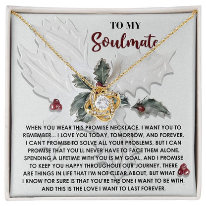 Gift for Soulmate - To Be With You - Love Knot Pendant Necklace - Mallard Moon Gift Shop