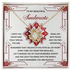 Gift for Soulmate - You Are Enough - Love Knot Pendant Necklace