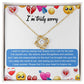 Apology Gift for Girlfriend, Wife, Soulmate - Sorry, How Deeply Sorry - Love Knot Pendant Necklace - Mallard Moon Gift Shop