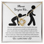 Apology Gift for Girlfriend, Wife, Soulmate - Sorry, Made You Feel - Love Knot Pendant Necklace