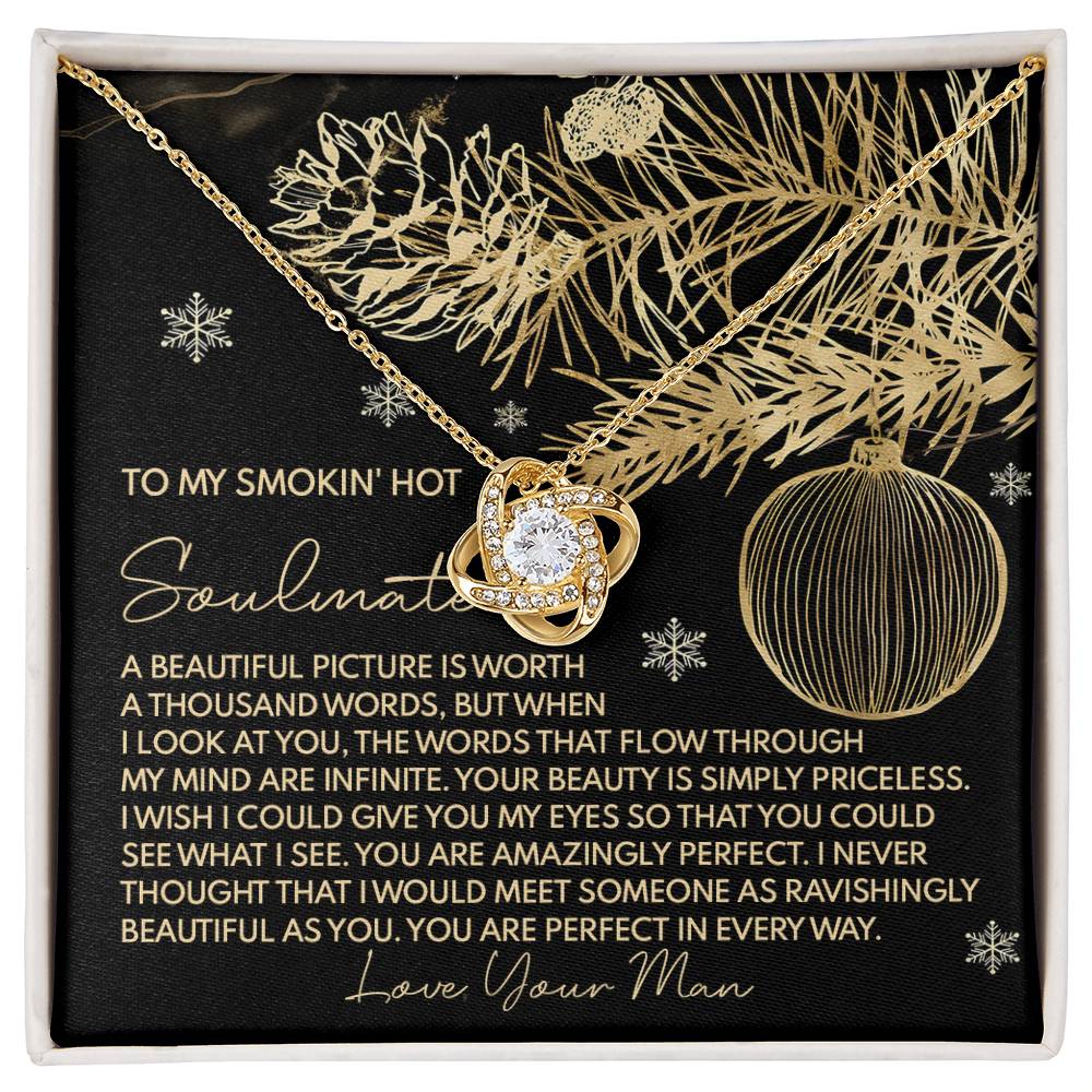 Gift for Soulmate - Amazingly Perfect - Love Knot Pendant Necklace - Mallard Moon Gift Shop