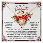 Heartfelt Soulmate Necklace – Celebrate the Calm and Strength She Brings