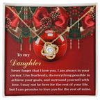 Gift for Daughter - Achieve Your Goals - Love Knot Pendant Necklace