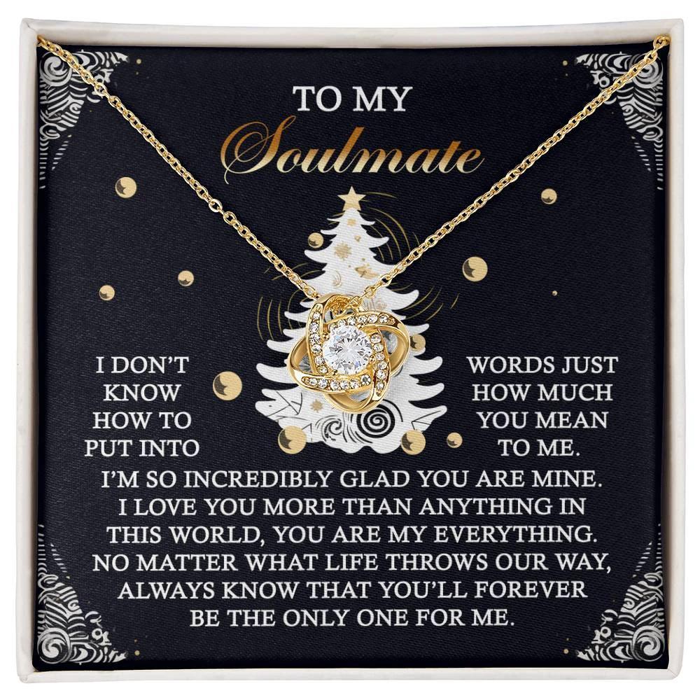 Gift for Soulmate - One For Me - Love Knot Pendant Necklace