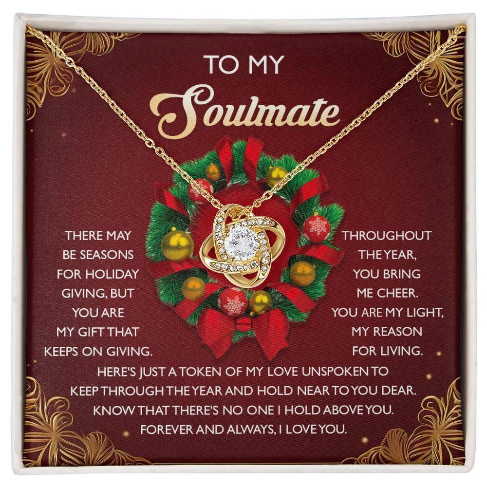 Gift for Soulmate - Bring Me Cheer - Love Knot Pendant Necklace