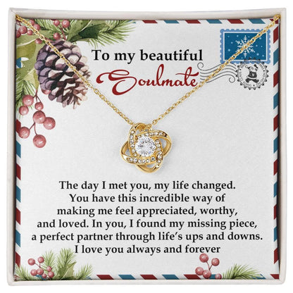 Gift for Soulmate - Perfect Partner - Love Knot Pendant Necklace - Mallard Moon Gift Shop