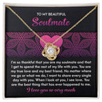 To My Beautiful Soulmate - Love Knot Necklace – A Romantic Gift for Your True Love and Best Friend