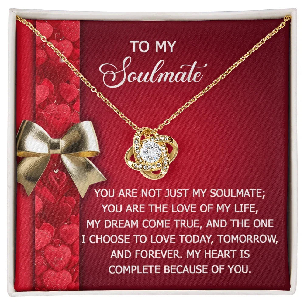 To My Soulmate Necklace - Express Your Love That Lasts Forever