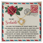 Soulmate Gift - My Heart Belongs to You - Love Knot Necklace with Romantic Message Card