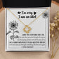 Apology Gift for Girlfriend, Wife, Soulmate - Sorry, Feeling Blue - Love Knot Pendant Necklace - Mallard Moon Gift Shop