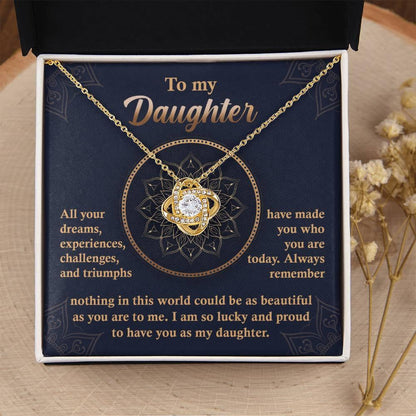 Daughter Gift -All Your Dreams Love Knot Pendant Necklace - Mallard Moon Gift Shop