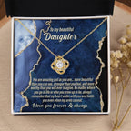 Daughter Gift - As You Are - Love Knot Pendant Necklace