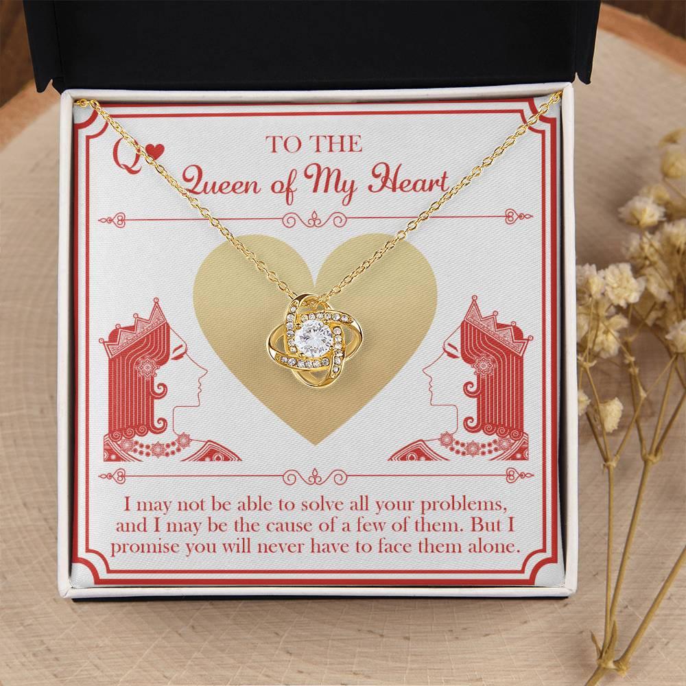 Wife Wedding Day Gift - The Queen - Love Knot Pendant Necklace - Mallard Moon Gift Shop