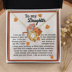 Gift for Daughter - Life Gave Me You - Love Knot Pendant Necklace