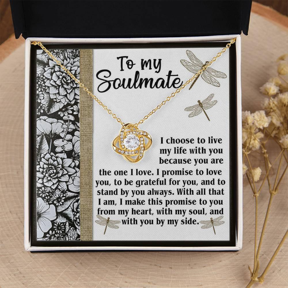 Gift for Soulmate - Make This Promise - Love Knot Pendant Necklace - Mallard Moon Gift Shop