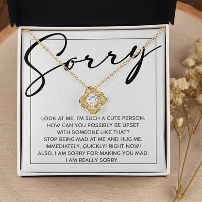 Apology Gift for Girlfriend, Wife, Soulmate - Sorry, Someone Like That - Love Knot Pendant Necklace - Mallard Moon Gift Shop