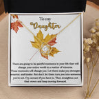 Gift for Daughter - Make You Stronger - Love Knot Pendant Necklace