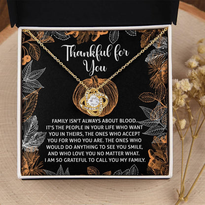 Gift for Thanksgiving - To Call You - Love Knot Pendant Necklace - Mallard Moon Gift Shop