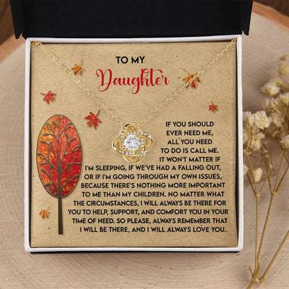Gift for Daughter - Always Love You - Love Knot Pendant Necklace - Mallard Moon Gift Shop