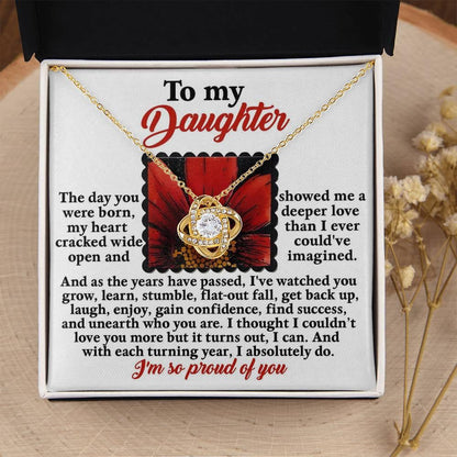 Gift for Daughter - A Deeper Love - Love Knot Pendant Necklace - Mallard Moon Gift Shop
