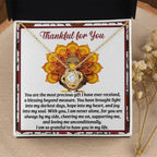 Thanksgiving Gift for Her – “Into My Heart” Love Knot Necklace with Message Card | Heartfelt Gift of Gratitude