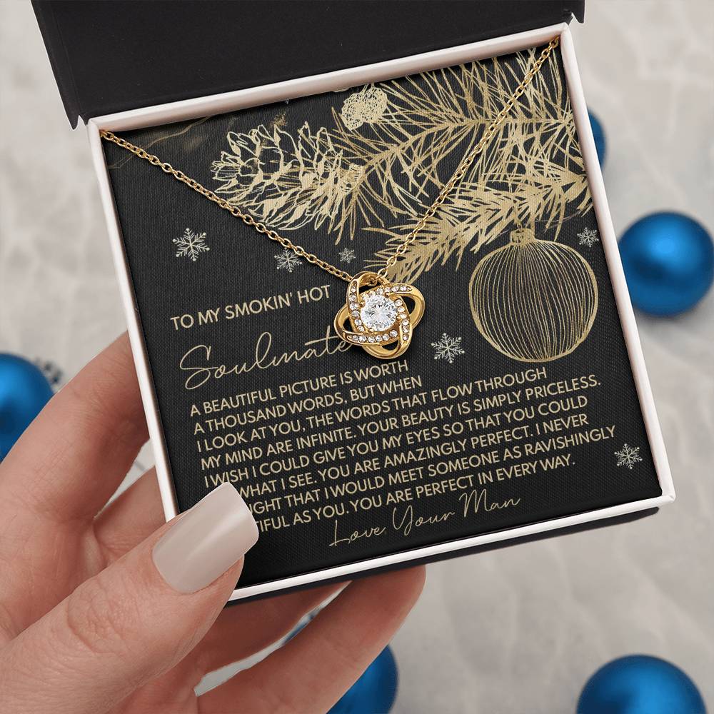 Gift for Soulmate - Amazingly Perfect - Love Knot Pendant Necklace - Mallard Moon Gift Shop