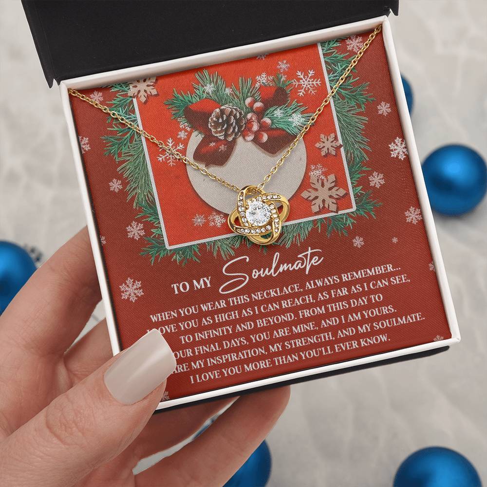 Gift for Soulmate - I Am Yours - Love Knot Pendant Necklace - Mallard Moon Gift Shop