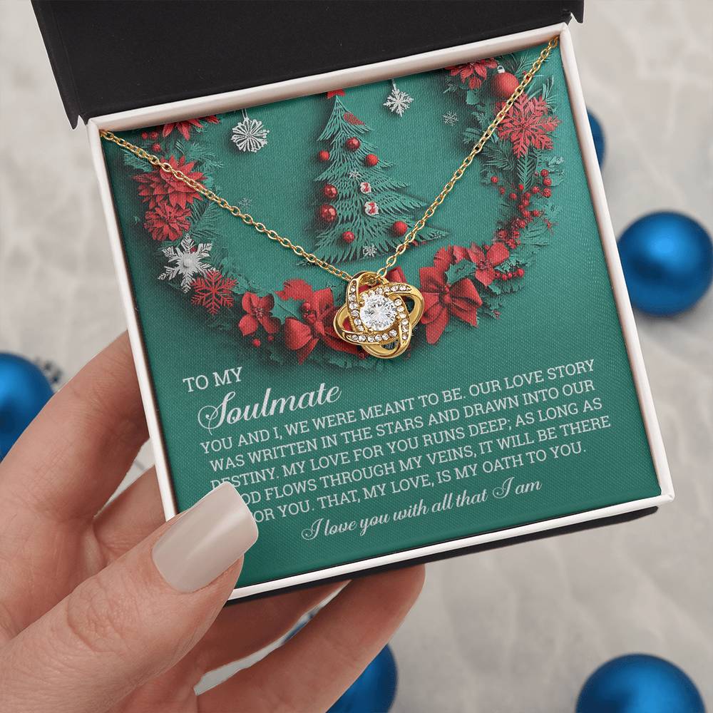 Gift for Soulmate - Love Story - Love Knot Pendant Necklace - Mallard Moon Gift Shop