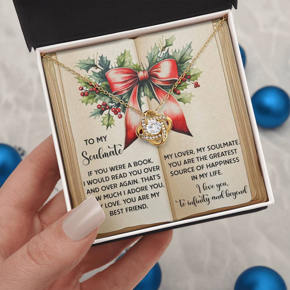 Gift for Soulmate - Over Again - Love Knot Pendant Necklace - Mallard Moon Gift Shop