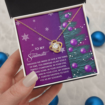 Gift for Soulmate - Perfect Companion - Love Knot Pendant Necklace - Mallard Moon Gift Shop