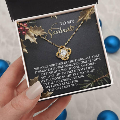 Gift for Soulmate - In The Stars - Love Knot Pendant Necklace - Mallard Moon Gift Shop