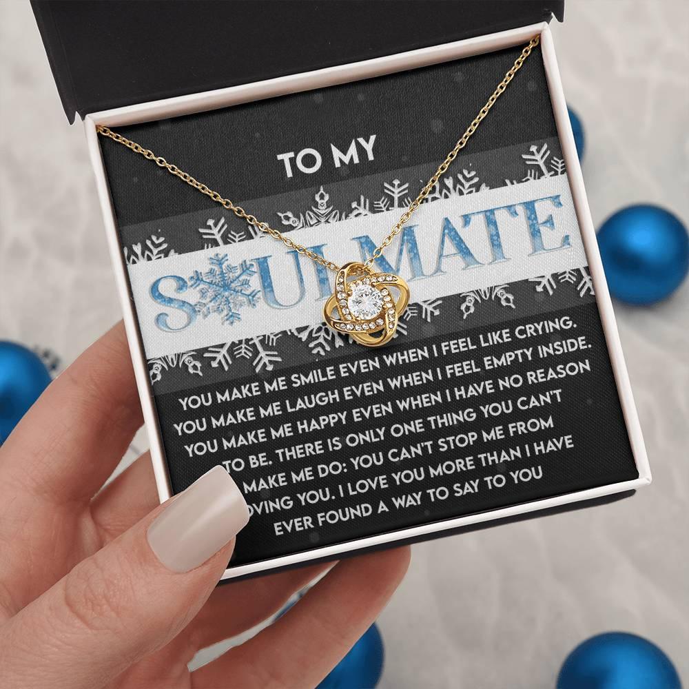 Gift for Soulmate - Loving You - Love Knot Pendant Necklace - Mallard Moon Gift Shop