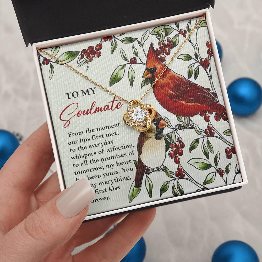 Gift for Soulmate - First Kiss - Love Knot Pendant Necklace - Mallard Moon Gift Shop