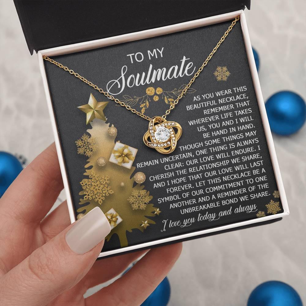 Gift for Soulmate - Be A Symbol - Love Knot Pendant Necklace - Mallard Moon Gift Shop